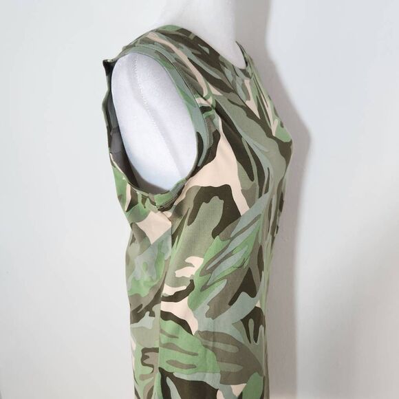 Sanctuary Green Camo Mini Dress NWT Size XS Casual Green Camouflage Print Dress - Picture 3 of 9